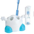 Toothbrush Holder with Hourglass Sand Timer